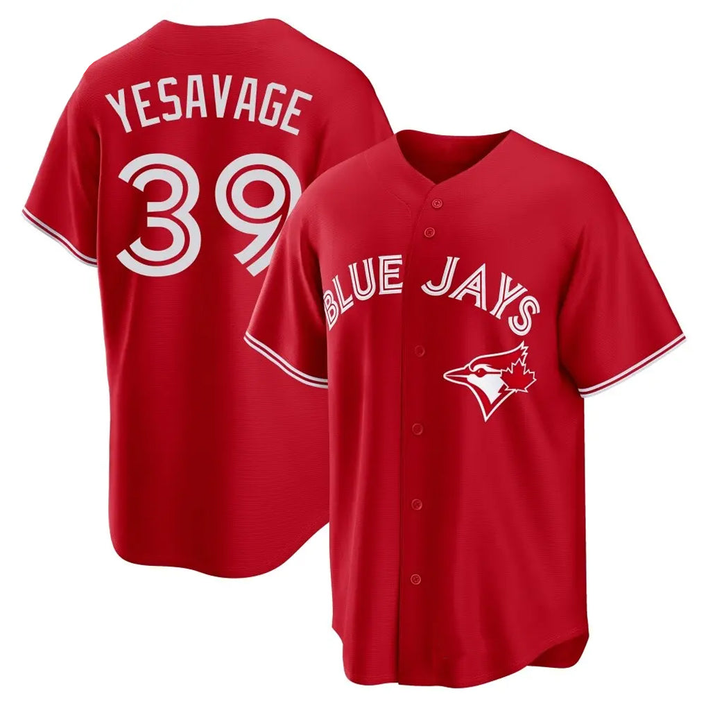 T.Blue Jays #39 Trey Yesavage Player Red Home Game Jdoa Stitched Jerseys