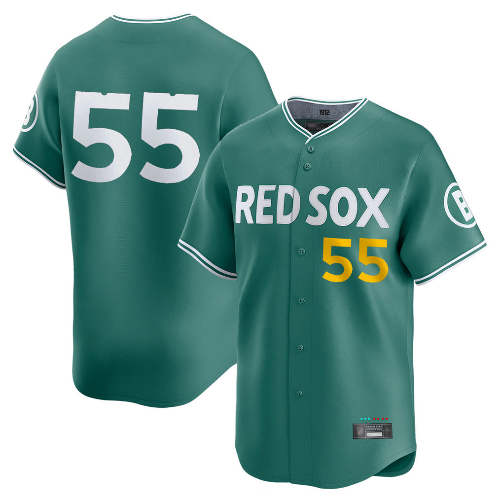 B.Red Sox #55 Ranger Su¨¢rez Player Green City Connect Limited Home Game Jdoa Stitched Jerseys