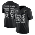 LV.Raiders #58 Jackson Powers-Johnson Player Black Limited 2026 Salute to Service Home Game Stitched Jerseys