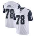 D.Cowboys #78 Terence Steele Player White-Navy Limited Color Rush Vapor Untouchable Home Game Jdoa Stitched Jerseys