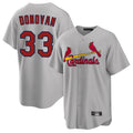 St. Louis Cardinals #33 Brendan Donovan Player Gray Home Game Jdoa Stitched Jerseys
