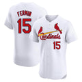St. Louis Cardinals #15 Jose Fermin Player White Home Limited Elite Jdoa Stitched Jerseys