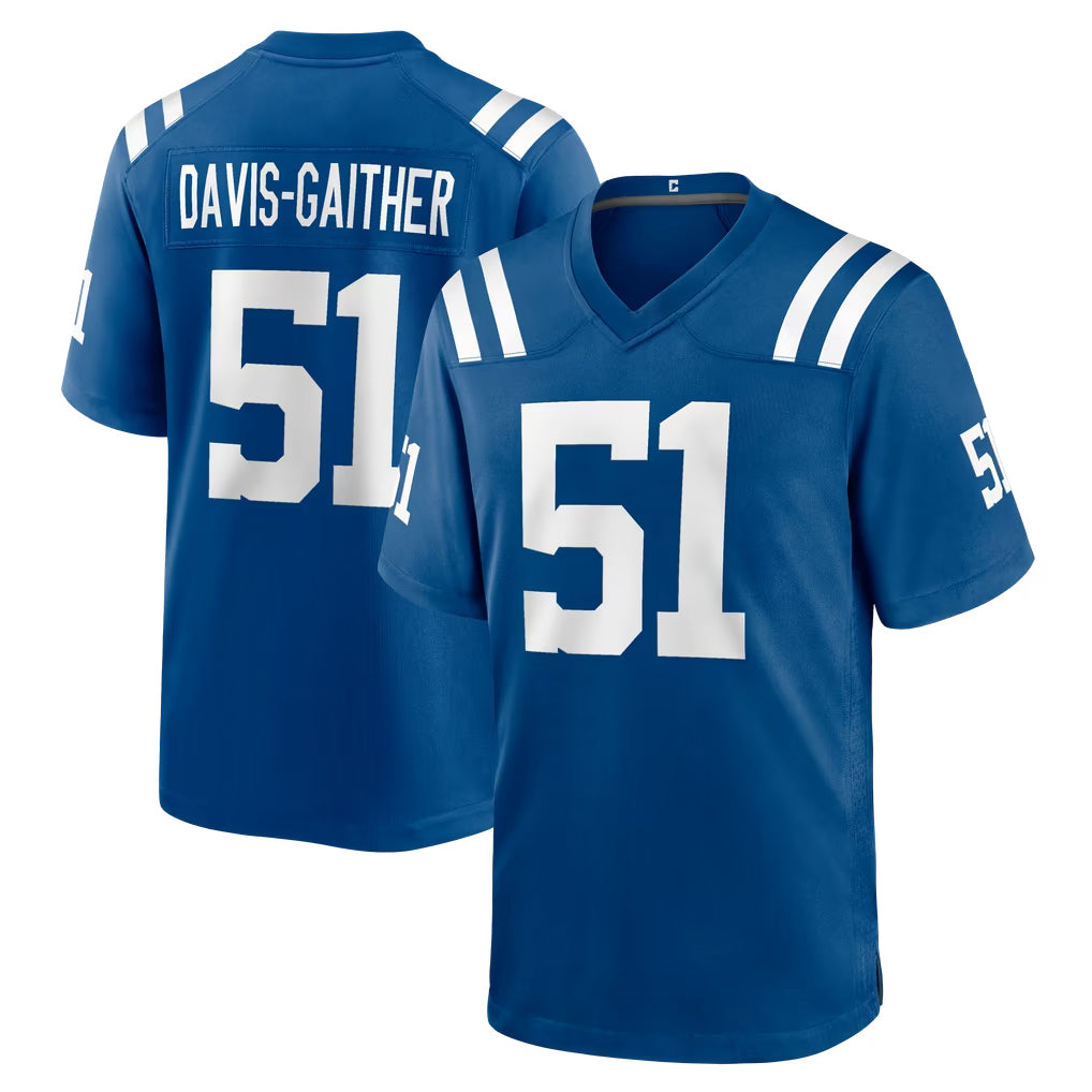 IN.Colts #51 Akeem Davis-Gaither Player Royal Home Game Hdoa Stitched Jerseys
