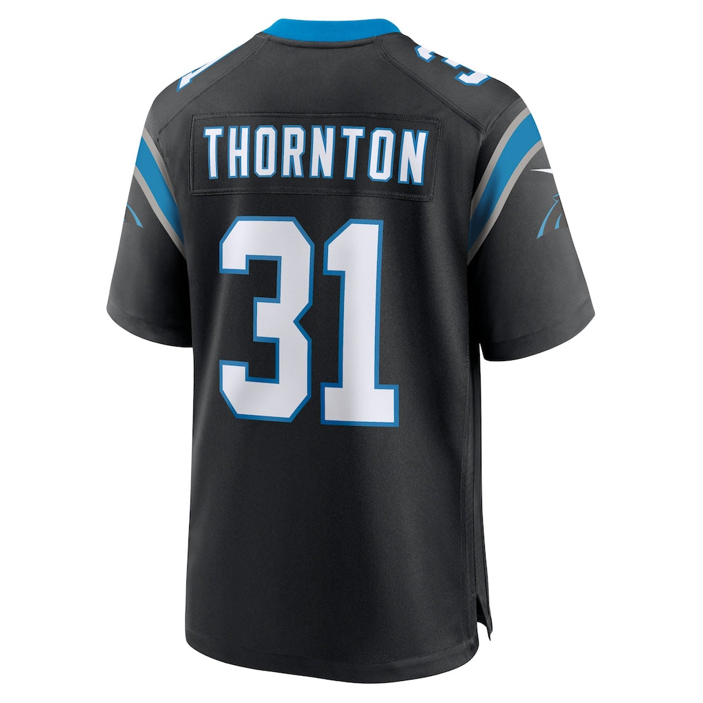 Jdoa C.Panthers #31 Corey Thornton Black Team Game Jersey