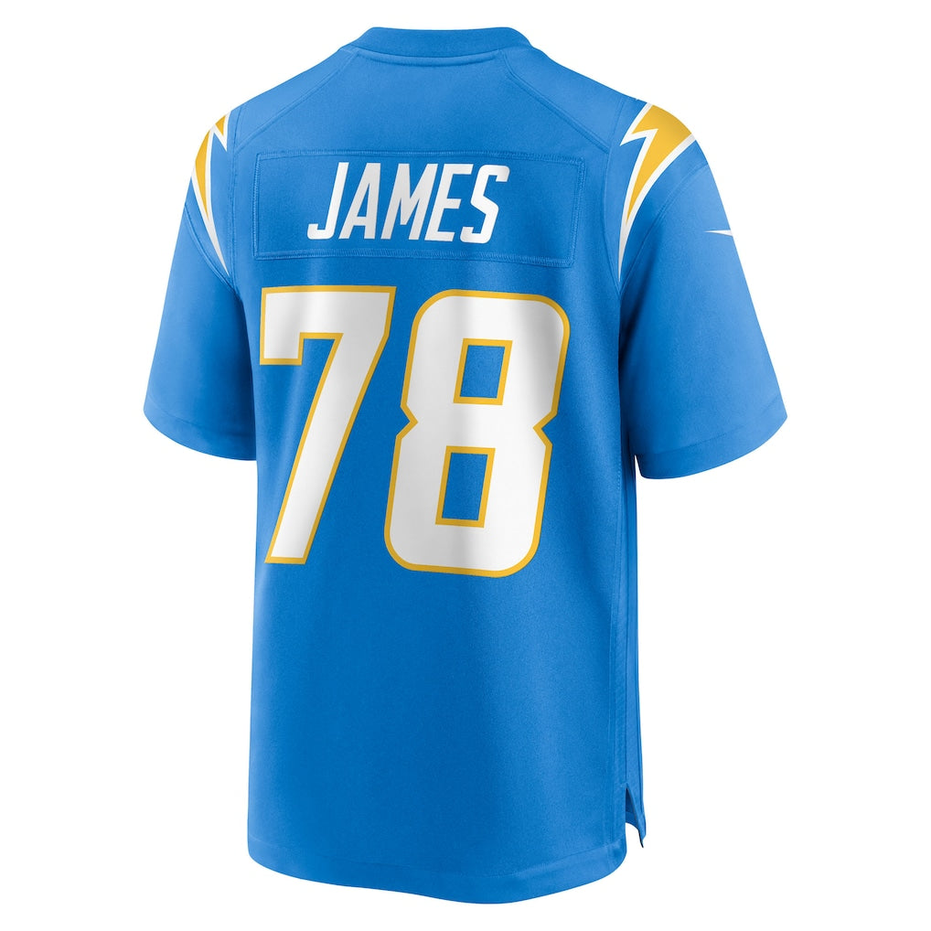 Jdoa LA.Chargers #78 Andre James Powder Blue Team Game Jersey