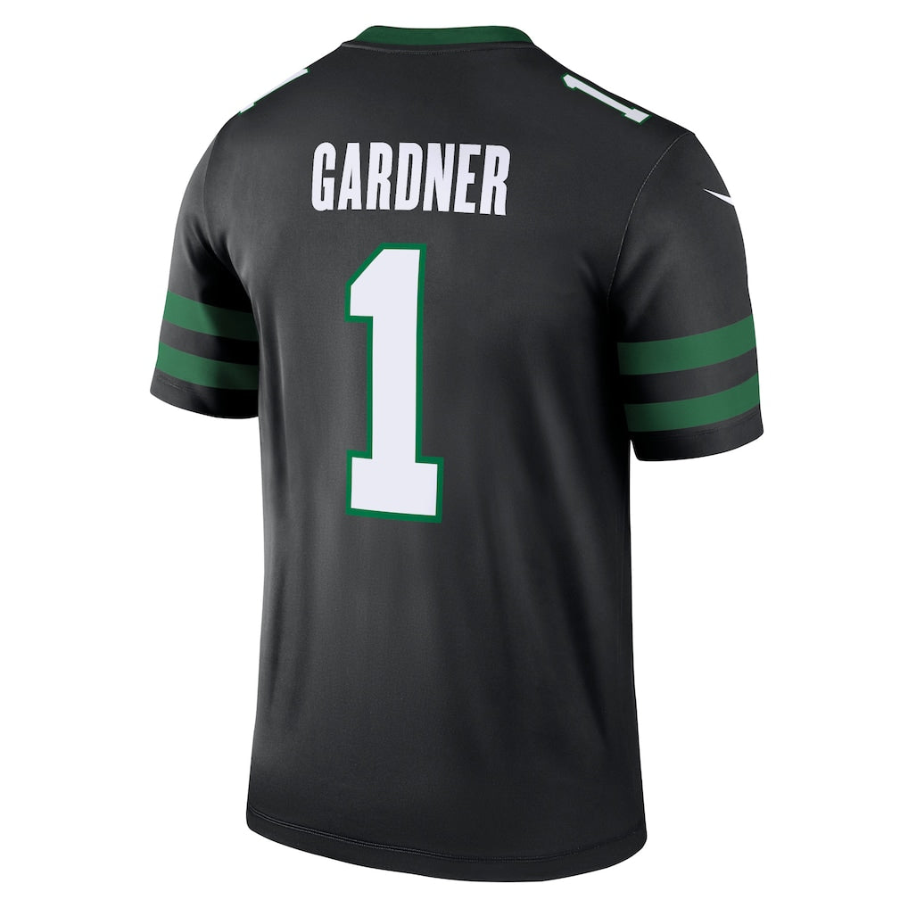 Jdoa NY.Jets #1 Ahmad Sauce Gardner Black Legend Player Performance Top Jersey