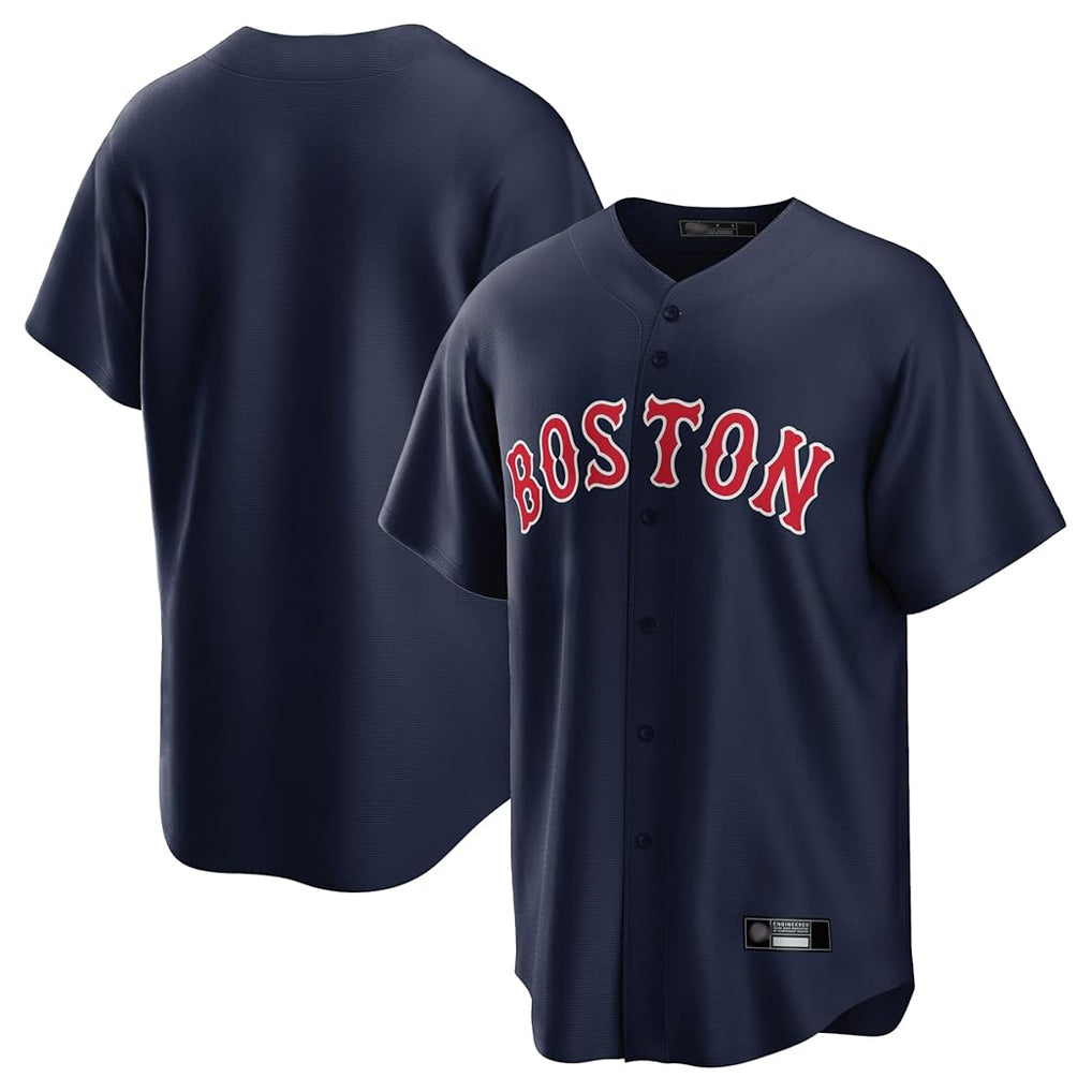 B.Red Sox ## Red Sox Blank Player Navy Home Game Jdoa Stitched Jerseys