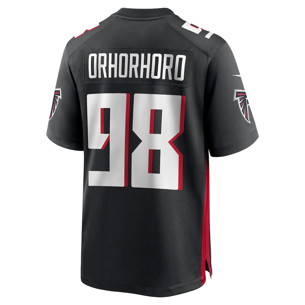 Jdoa A.Falcons #98 Ruke Orhorhoro Black Game Retired Player Jersey