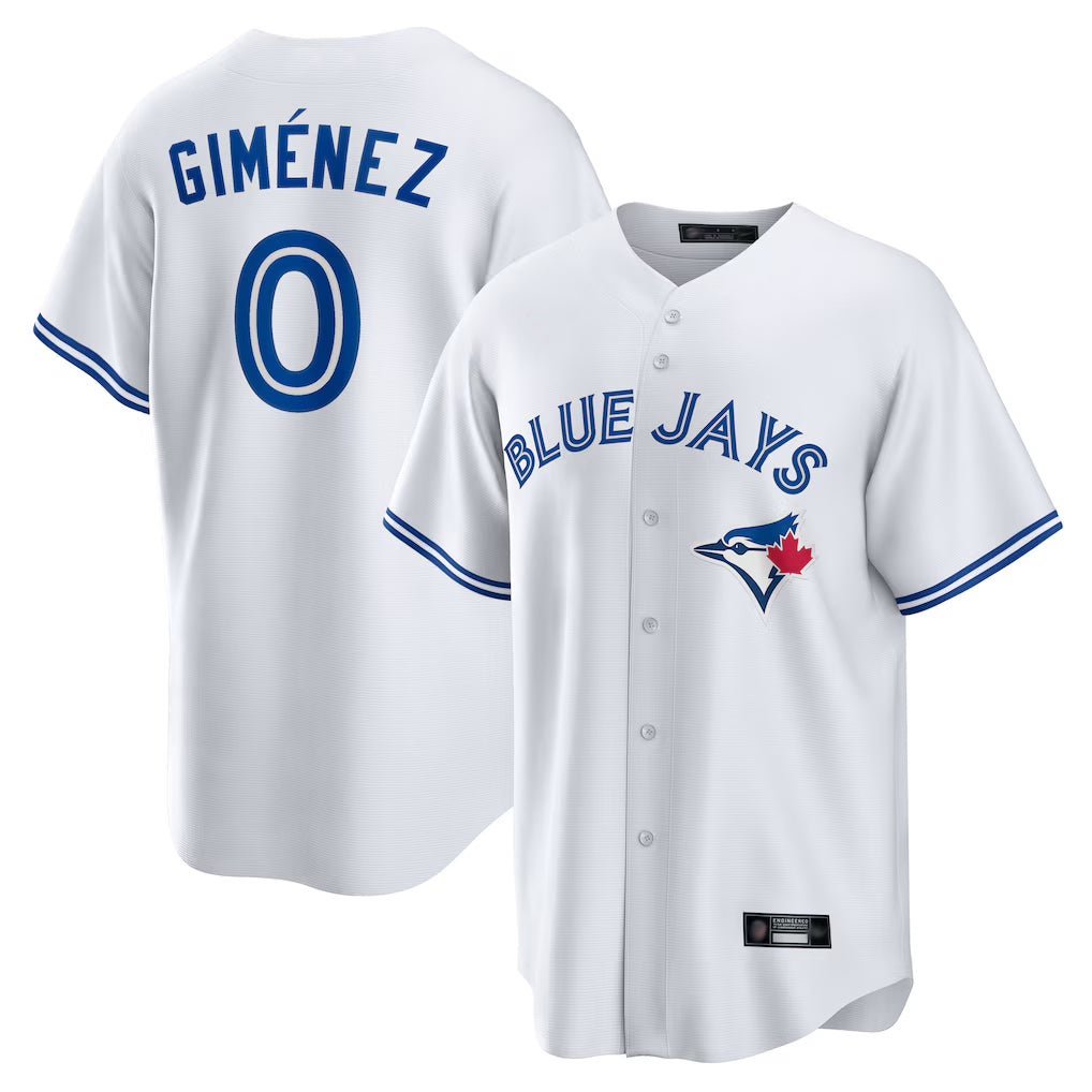T.Blue Jays #0 Andres Gimenez Player White Home Game Jdoa Stitched Jerseys