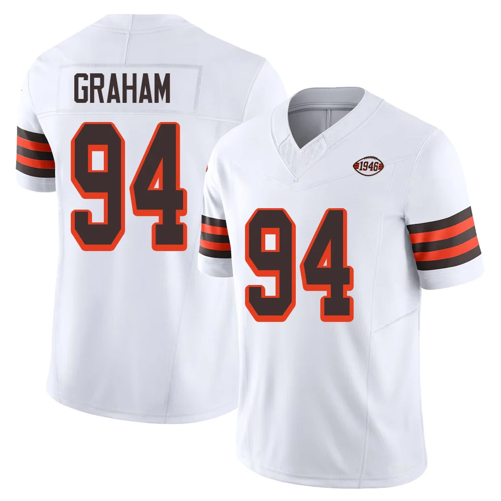 C.Browns #94 Mason Graham Player White Limited Vapor F.U.S.E. Alternate Game Jdoa Stitched Jerseys