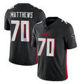 A.Falcons #70 Jake Matthews Player Black Vapor Untouchable Limited Home Game Jdoa Stitched Jerseys
