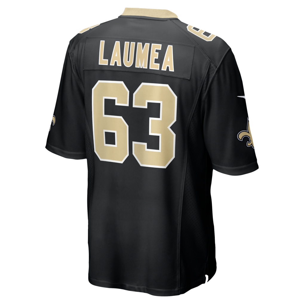 Jdoa NO.Saints #63 Sataoa Laumea Black Team Game Jersey