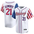 P.Pirates #21 Roberto Clemente Player White 2025 Independence Day Vapor Premier Limited Jdoa Stitched Jerseys