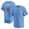 T.Bay Rays #8 Brandon Lowe Player Light Blue Home Limited Jdoa Stitched Jerseys
