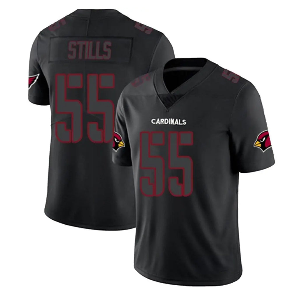A.Cardinals #55 Dante Stills Player Black Impact Limited Home Game Jdoa Stitched Jerseys
