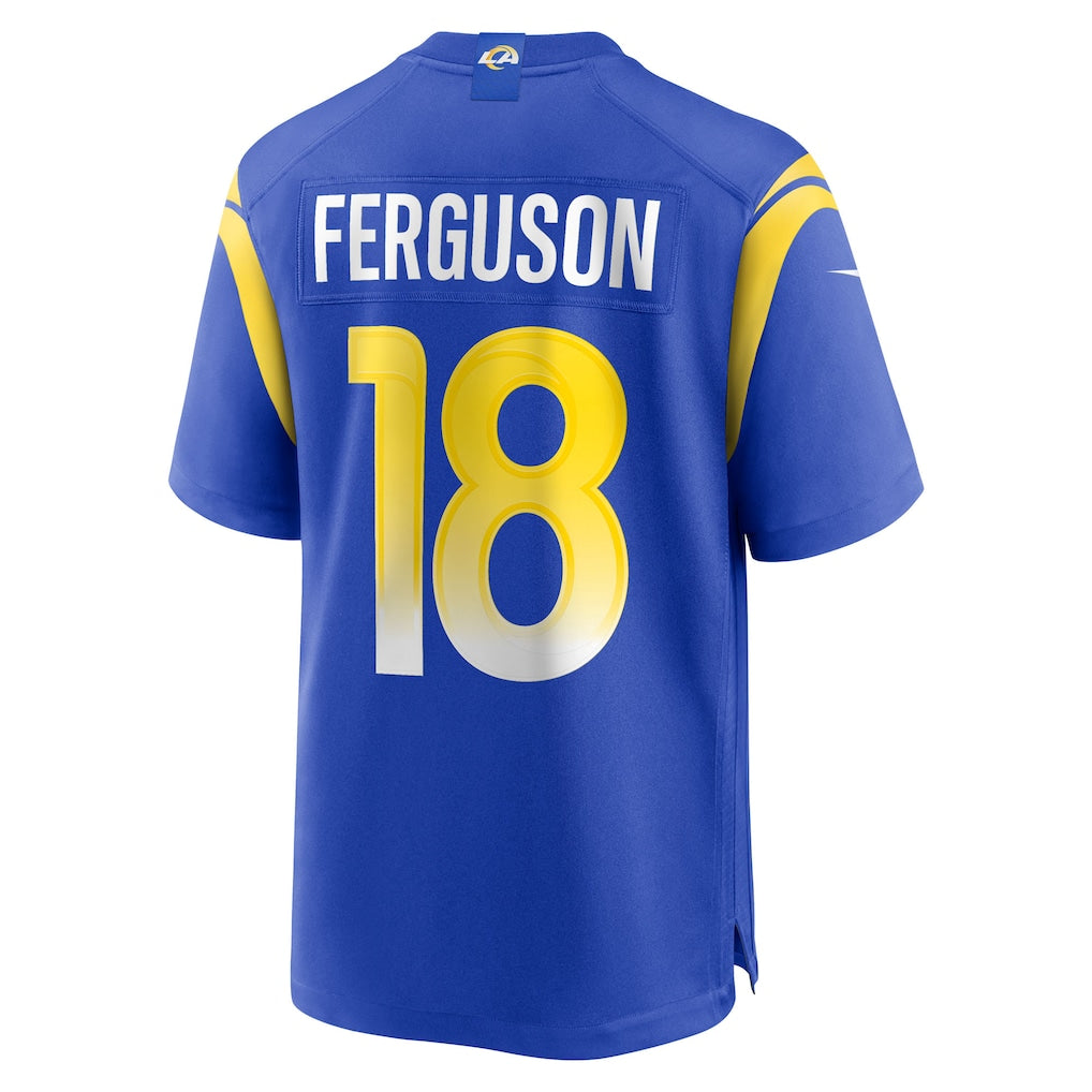 Jdoa LA.Rams #18 Terrance Ferguson Royal Team Game Jersey