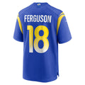 Jdoa LA.Rams #18 Terrance Ferguson Royal Team Game Jersey