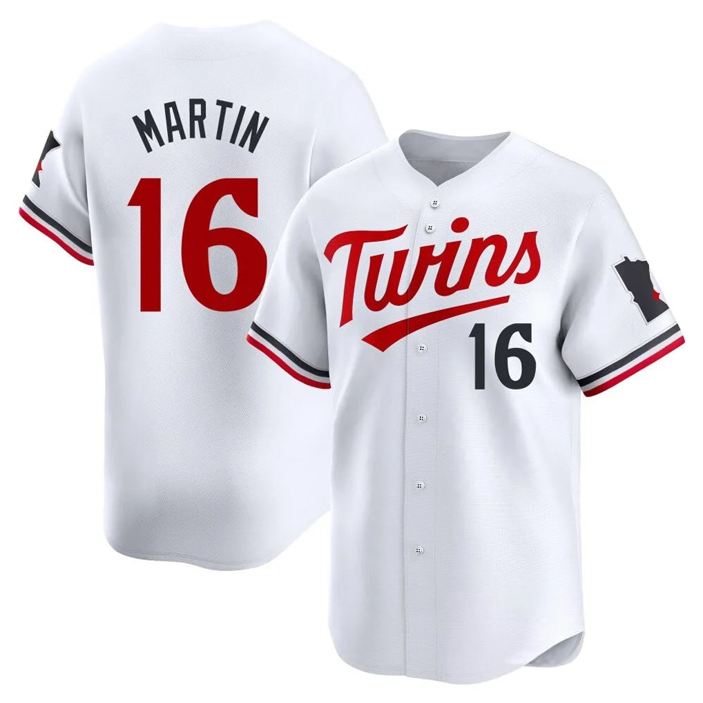 M.Twins #16 Austin Martin Player White Home Limited Jdoa Stitched Jerseys
