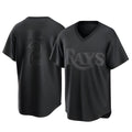 T.Bay Rays #2 Yandy Diaz Player Black Home Game Jdoa Stitched Jerseys