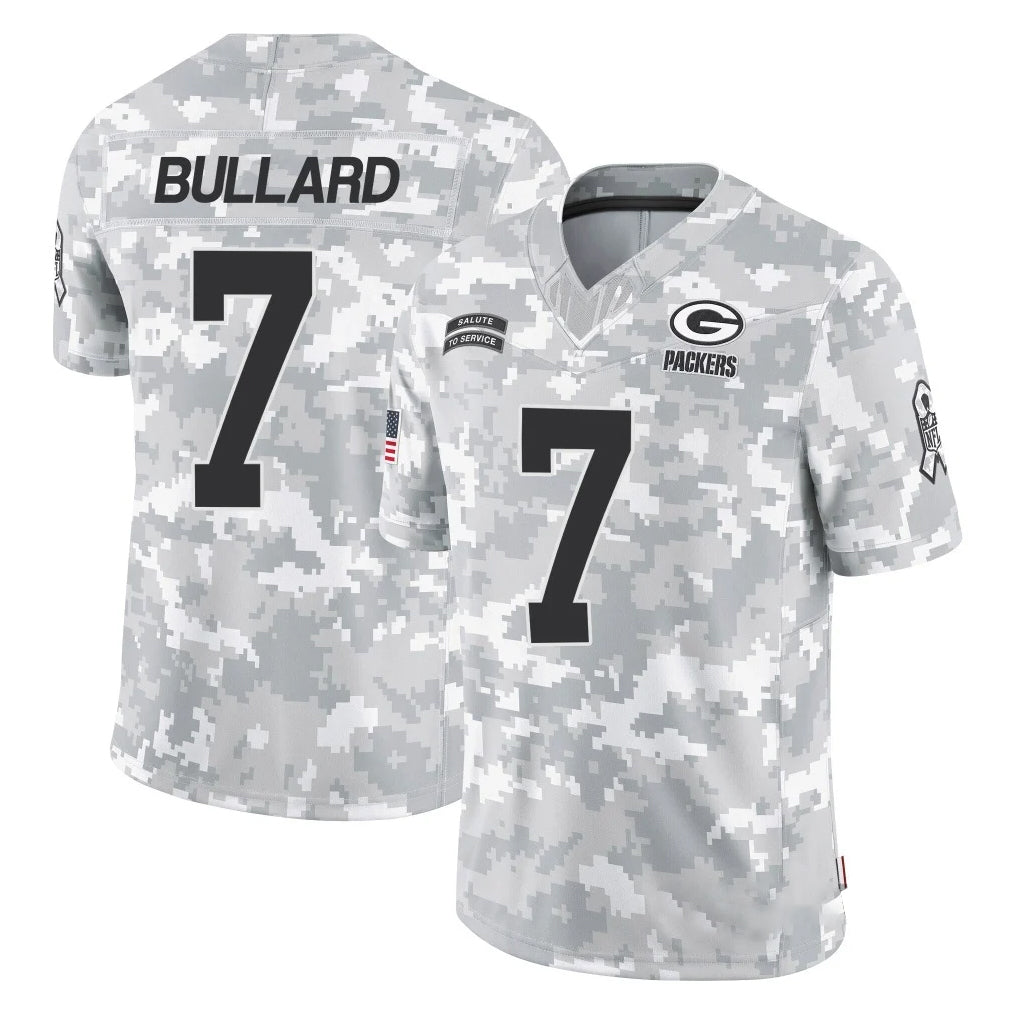 GB.Packers #7 Javon Bullard Player Arctic Camo Salute To Service Limited Jdoa Stitched Jerseys