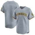 M.Brewers ## Brewers Blank Player Gray Home Limited Jdoa Stitched Jerseys
