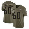D.Broncos #60 Luke Wattenberg Player Olive 2025 Salute To Service Limited Home Game Jdoa Stitched Jerseys