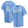 KC.Royals #6 Jonathan India Player Light Blue Home Game Jdoa Stitched Jerseys