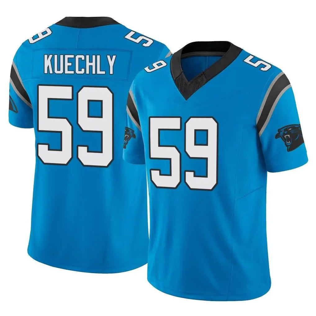 C.Panthers #59 Luke Kuechly Player Blue Vapor F.U.S.E. Limited Home Game Jdoa Stitched Jerseys