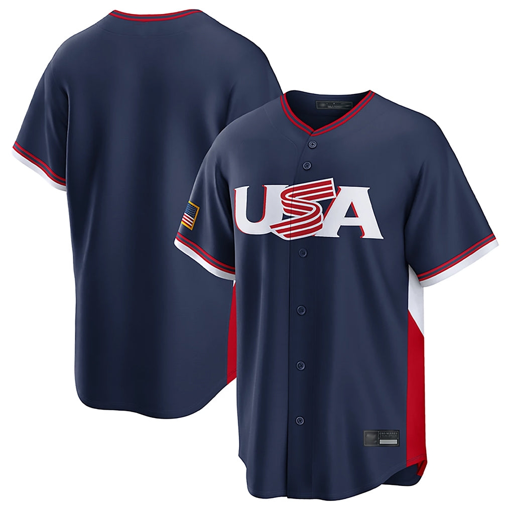 S.Mariners ## Mariners Blank Player Navy USA 2026 World Classic Road Jdoa Stitched Jerseys