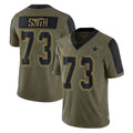 D.Cowboys #73 Tyler Smith Player Olive Salute to Service Limited Home Game Jdoa Stitched Jerseys