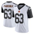 C.Bengals #63 Dylan Fairchild Player White Color Rush Vapor Untouchable Limted Home Game Jdoa Stitched Jerseys
