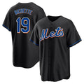 NY.Mets #19 Bo Bichette Player Black Replica Home Game Jdoa Stitched Jerseys
