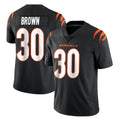 C.Bengals #30 Chase Brown Player Black Vapor Untouchable Limited Home Game Jdoa Stitched Jerseys