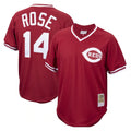 C.Reds #14 Pete Rose Player Red Throwback Cooperstown Collection Limited T-shirt Jdoa Stitched Jerseys