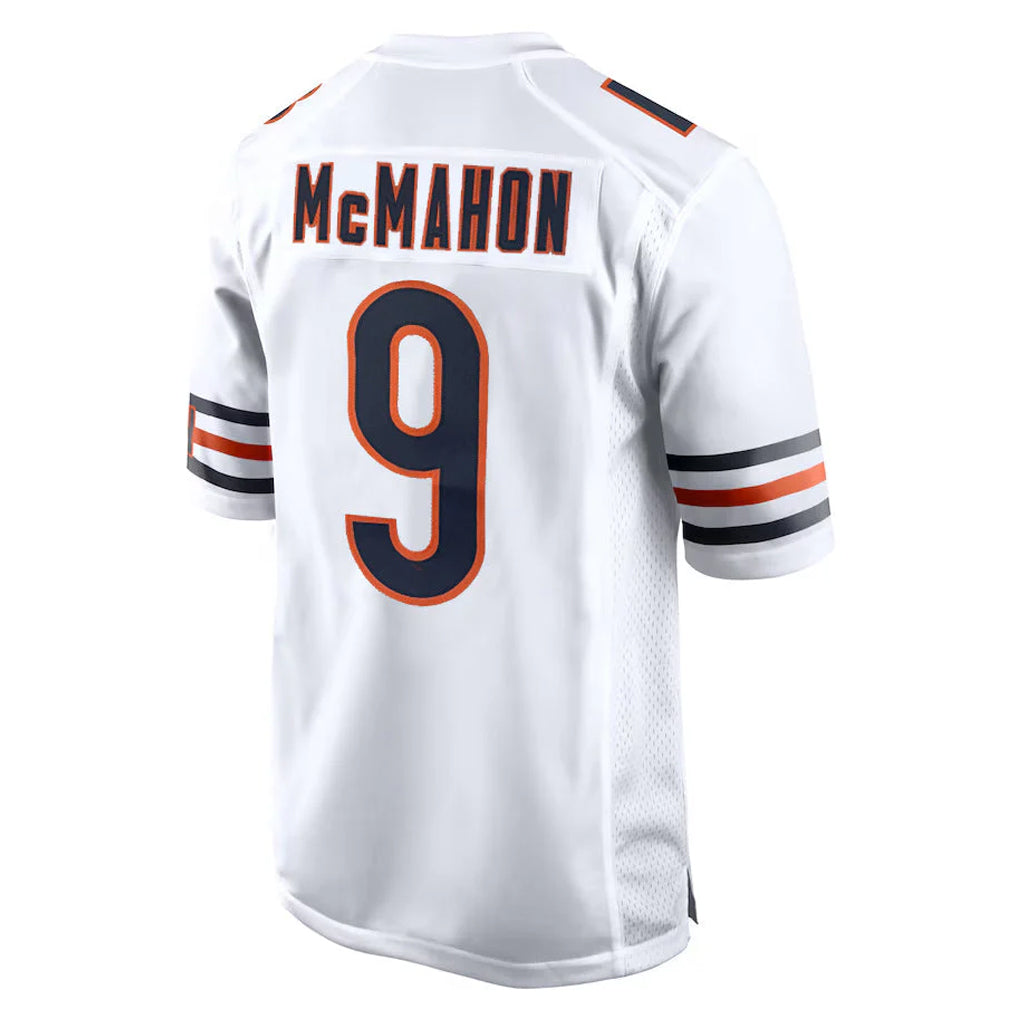 C.Bears #9 Jim McMahon Player White Home Game Jdoa Stitched Jerseys