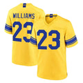 LA.Rams #23 Kyren Williams Player Gold Classic Sol Home Game Jdoa Stitched Jerseys