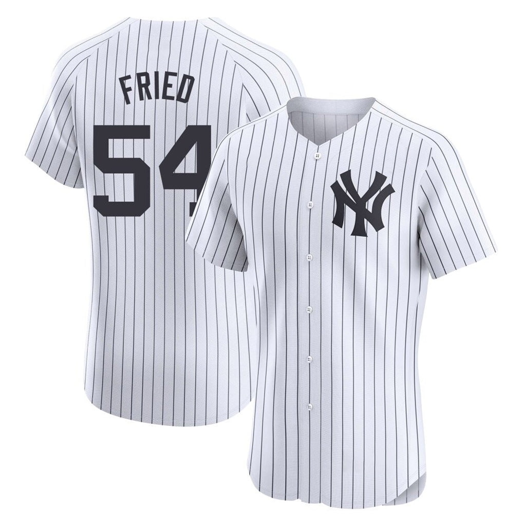 NY.Yankees #54 Max Fried Player White Limited Elite Home Jdoa Stitched Jerseys