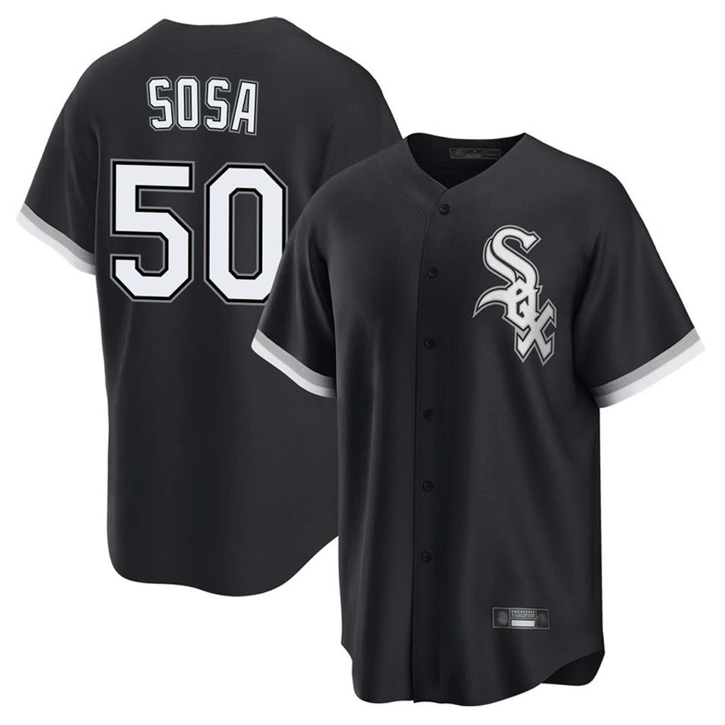 C.White Sox #50 Lenyn Sosa Player Black Home Game Jdoa Stitched Jerseys
