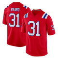 NE.Patriots #31 Kevin Byard Player Red Home Game Jdoa Stitched Jerseys