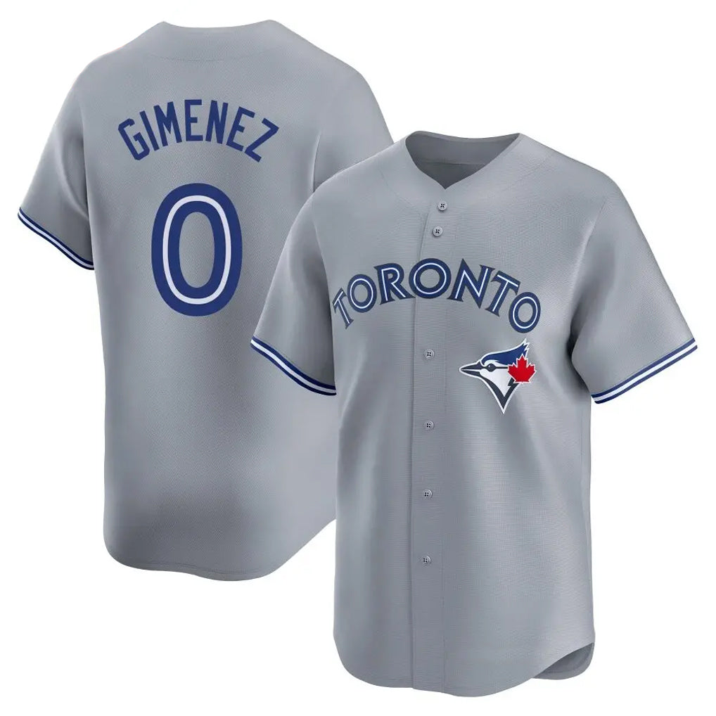 T.Blue Jays #0 Andres Gimenez Player Gray Home Game Jdoa Stitched Jerseys
