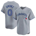 T.Blue Jays #0 Andres Gimenez Player Gray Home Game Jdoa Stitched Jerseys