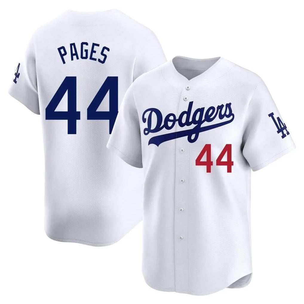 LA.Dodgers #44 Andy Pages Player White Limited Home Jdoa Stitched Jerseys