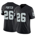 LV.Raiders #26 Darien Porter Player Black Limited Vapor F.U.S.E. Home Game Stitched Jerseys