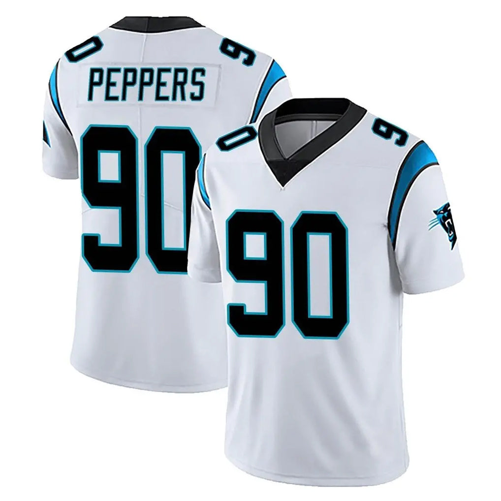 C.Panthers #90 Julius Peppers Player White Vapor Untouchable Limited Game Jdoa Stitched Jerseys