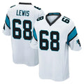 C.Panthers #68 Damien Lewis Player White Game Jdoa Stitched Jerseys