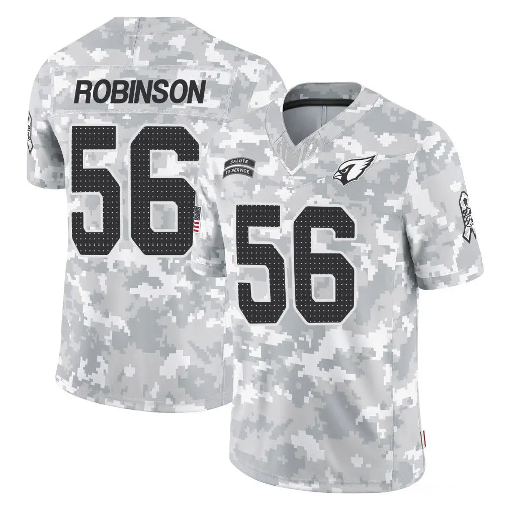 A.Cardinals #56 Darius Robinson Player Arctic Camo Limited Salute To Service Home Game Jdoa Stitched Jerseys
