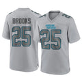 C.Panthers #25 Jonathon Brooks Player Gray Atmosphere Fashion Game Jdoa Stitched Jerseys