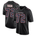 H.Texans #72 Tommy Togiai Player Black Fashion Home Game Jdoa Stitched Jerseys