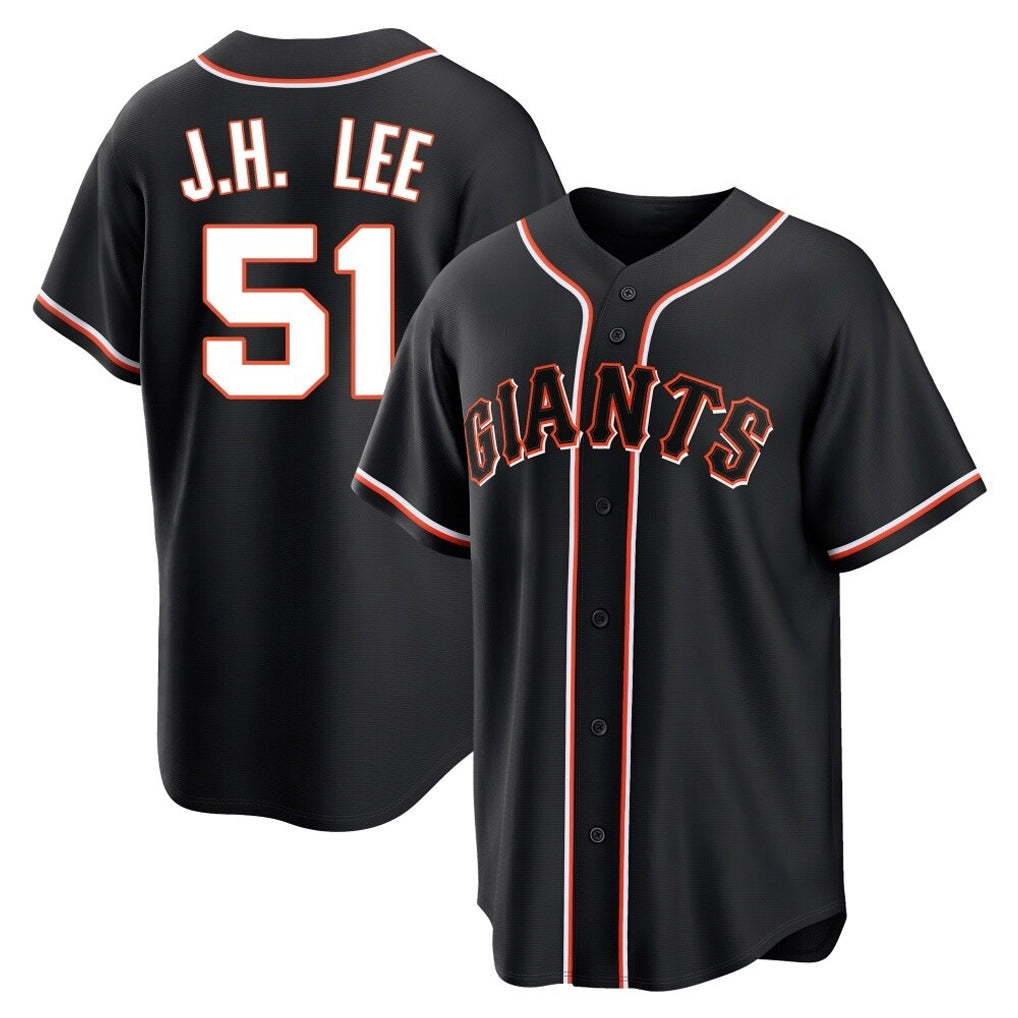 SF.Giants #51 Jung Hoo Lee Player Black Fashion Out Home Limited Jdoa Stitched Jerseys