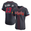 A.Braves #13 Ronald Acuna Jr Player Navy 2025 Speedway Classic Limited Elite Home Game Jdoa Stitched Jerseys